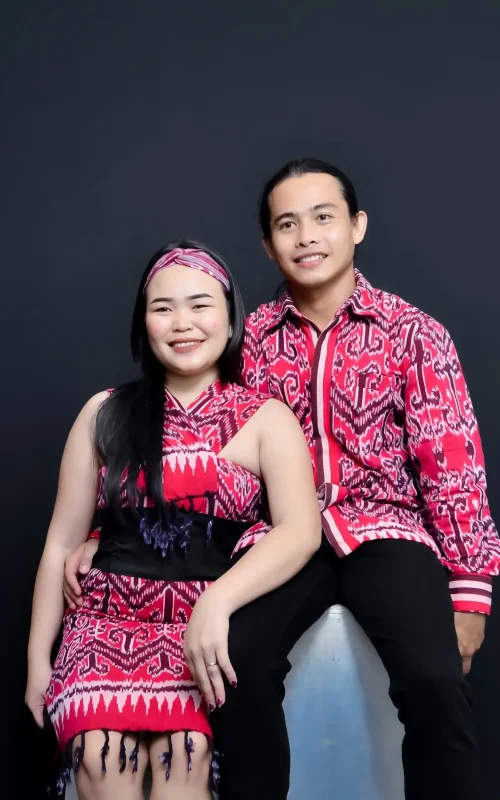 Foto kedua mempelai Seru Edo